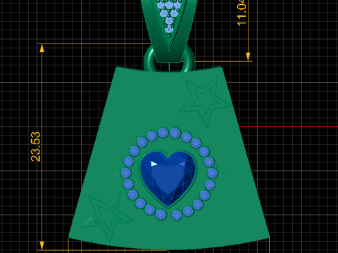 depicts a stylized balloon dog PENDANT Modelo de Impressão 3D