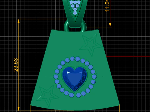 depicts a stylized balloon dog PENDANT 3D Print Model