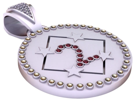 DEPISTIC A GOLD PENDANT 3D Print Model