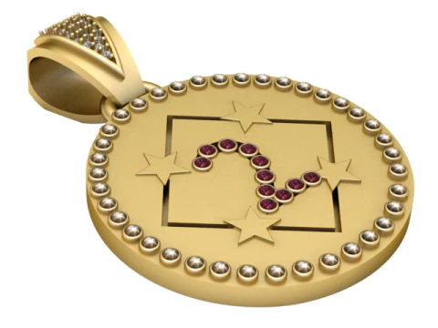 DEPISTIC A GOLD PENDANT 3D Print Model