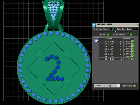 DEPISTIC A GOLD PENDANT 3D Print Model