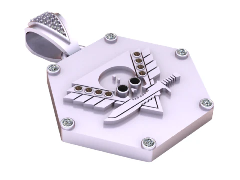 SKULL 3D PRITABLE MODEL PENDANT 3D Print Model