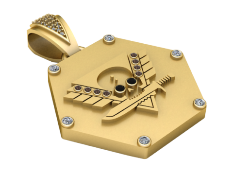 SKULL 3D PRITABLE MODEL PENDANT 3D Baskı Modeli