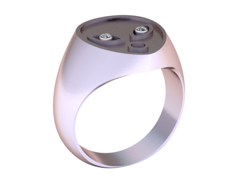 FACES RING 3D MODEL Model do druku 3D