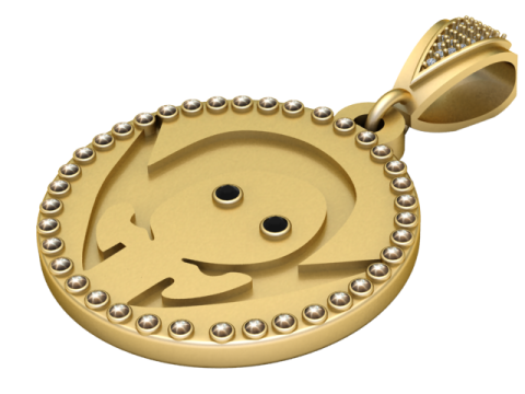 BABY FACES SKULL PENDANT Model Cetak 3D