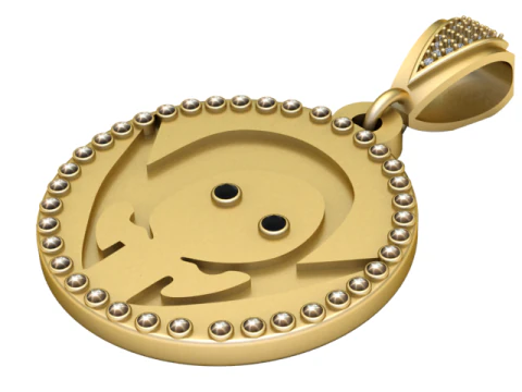 CIONDOLO TESCHIO CON VOLTI DI BAMBINO Modello di stampa 3D