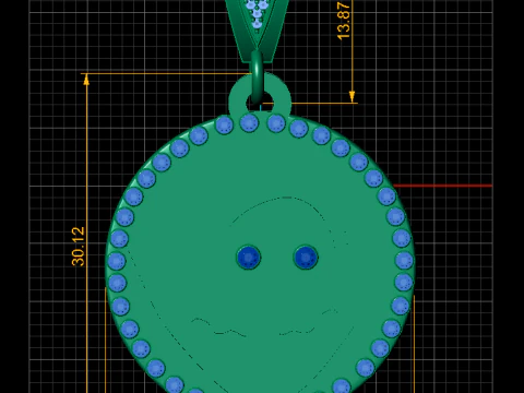 BABY FACES SKULL PENDANT 3D Print Model