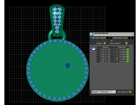 SKULL Star Faces Pendant features 3D-Druckmodell