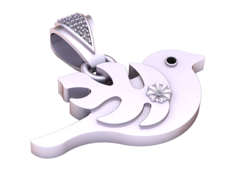GOLD BUDS PENDANT Modèles 3D en vedette