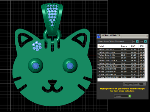 CAT FACES PENDANT 3D 打印模型
