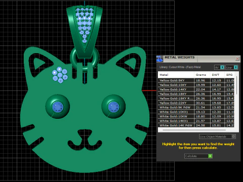 CAT FACES PENDANT 3D Print Model