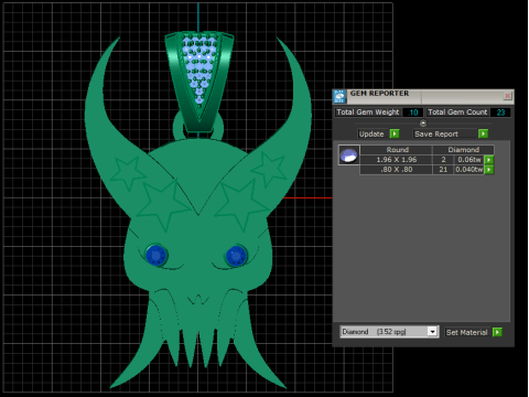 Striking jewelry design pendant Modello di stampa 3D