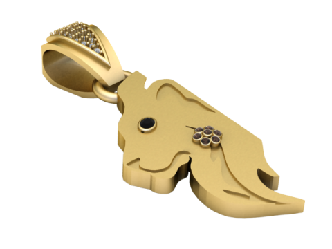 HEAD LION PENDANT 3D 프린트 모델