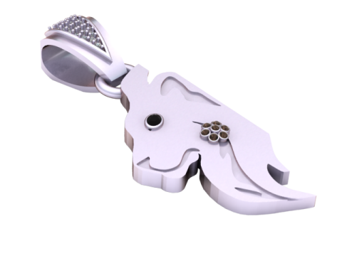 HEAD LION PENDANT 3D 프린트 모델