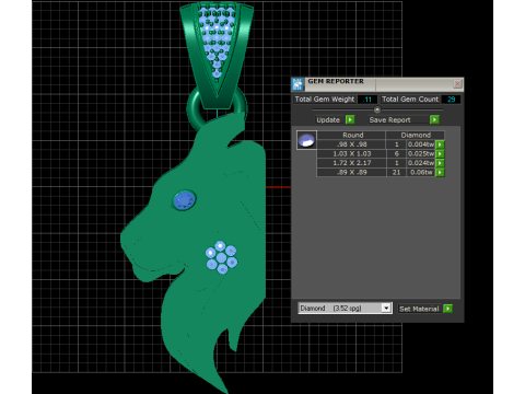 HEAD LION PENDANT 3D 프린트 모델
