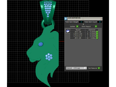 HEAD LION PENDANT 3D Print Model