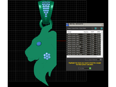 HEAD LION PENDANT 3D 프린트 모델