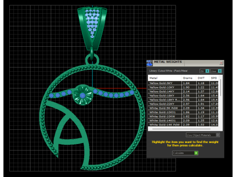 ROUND FACE PAEROT PENDANT Modèles 3D en vedette