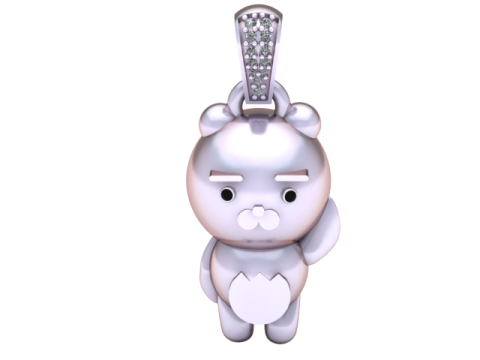 BEAR 3D RPINTABLE MODEL PENDANT Model do druku 3D