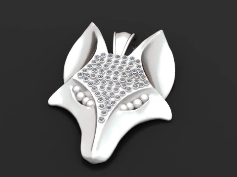 WOLF PENDANT 3D Print Model