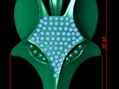 WOLF PENDANT 3D Print Model