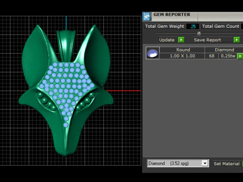 WOLF PENDANT 3D Print Model