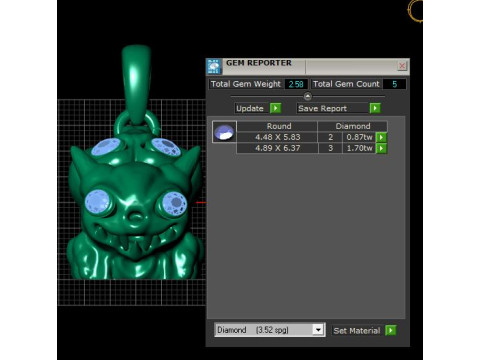 Double Baby Monster Pendant 3D Baskı Modeli