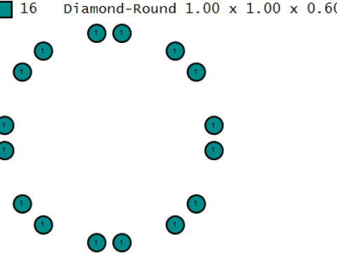 Eiffel Tower Diamond Pendant Model Cetak 3D