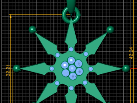 Celestial Starburst Pendant 3D 打印模型
