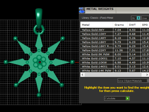 Celestial Starburst Pendant 3D 打印模型