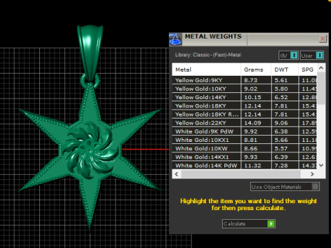 Floral Starburst Pendant 3D Print Model
