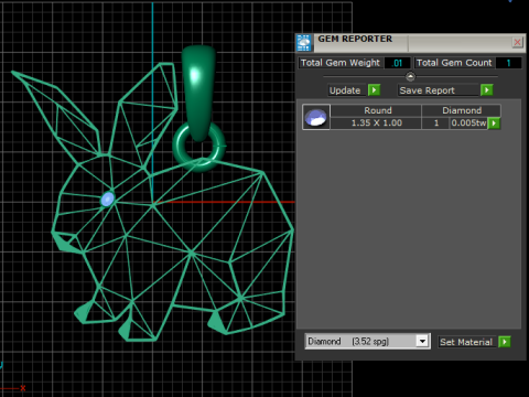 Geometric Bunny Pendant Model do druku 3D