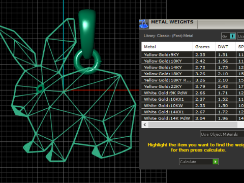 Geometric Bunny Pendant Model do druku 3D