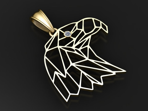 Eagle pendant 3D प्रिंट मॉडल