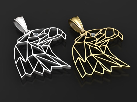 Eagle pendant 3D Print Model