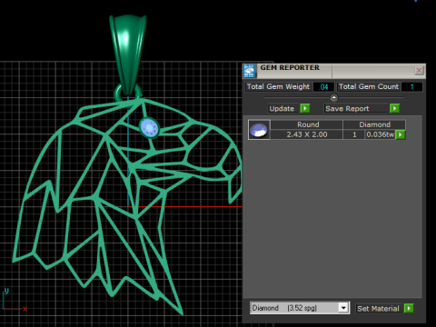 Eagle pendant 3D Print Model