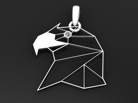 Eagle head PENDANT 3D-printmodel