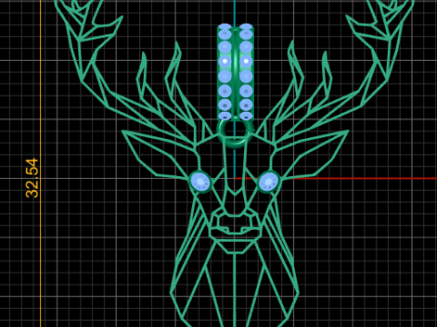 Deer head pendant 3D-Druckmodell
