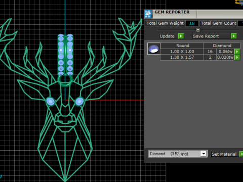 Deer head pendant 3D-Druckmodell