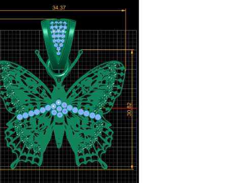 Butter fly pendant Modelo de impresión 3D