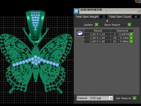 Butter fly pendant Modelo de impresión 3D