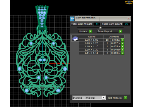 showcases two pendant 3Dプリントモデル