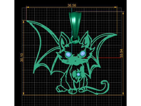 features pendant Model Cetak 3D