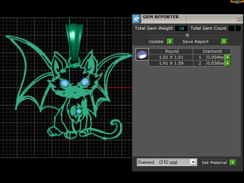 features pendant Model Cetak 3D