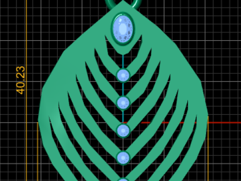 Pendant features a stylize pendant 3D 프린트 모델