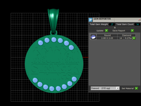 FEATURE PENDANT 3D 打印模型