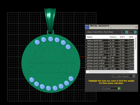 FEATURE PENDANT 3D 打印模型