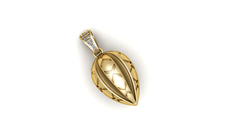 Stunning golden pendant Modèles 3D en vedette .c4d .max .obj .3ds .fbx .stl .blend 