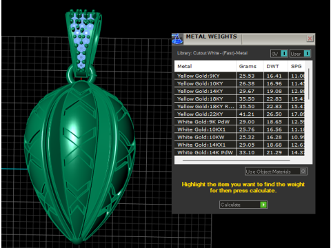 Stunning golden pendant Modèles 3D en vedette