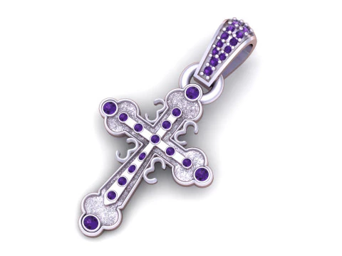 Depicts a detailed 3D rendering PENDANT 3D Print Model